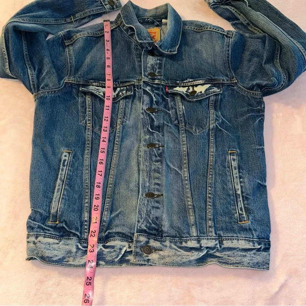 Levi’s Trucker denim jacket size S faded blue wash 100% cotton 72334 punk grunge - Picture 7 of 7
